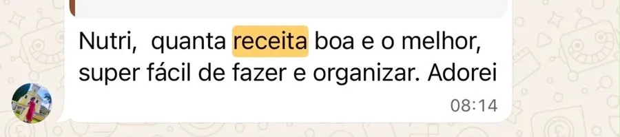 Conversa de apoio no WhatsApp
