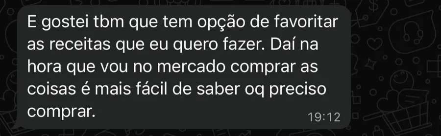 Conversa de apoio no WhatsApp