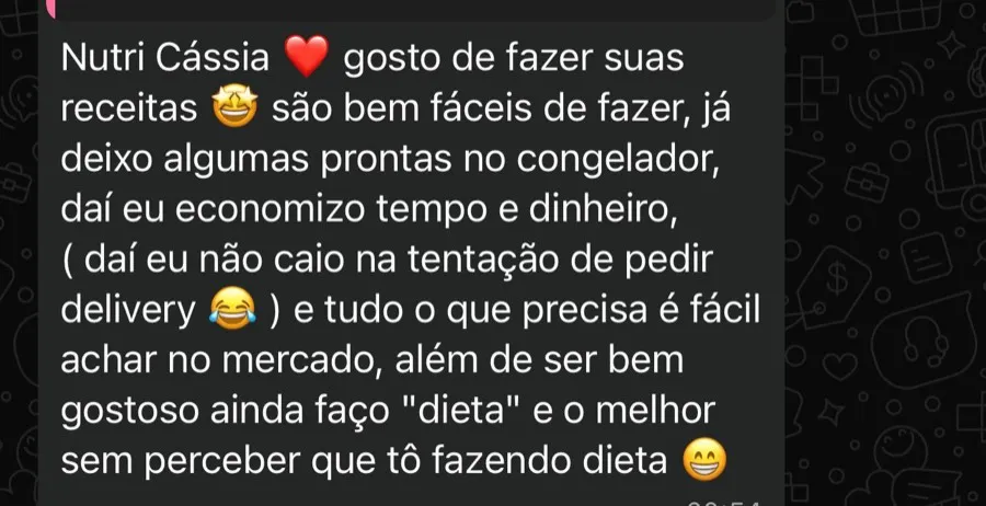 Conversa de apoio no WhatsApp