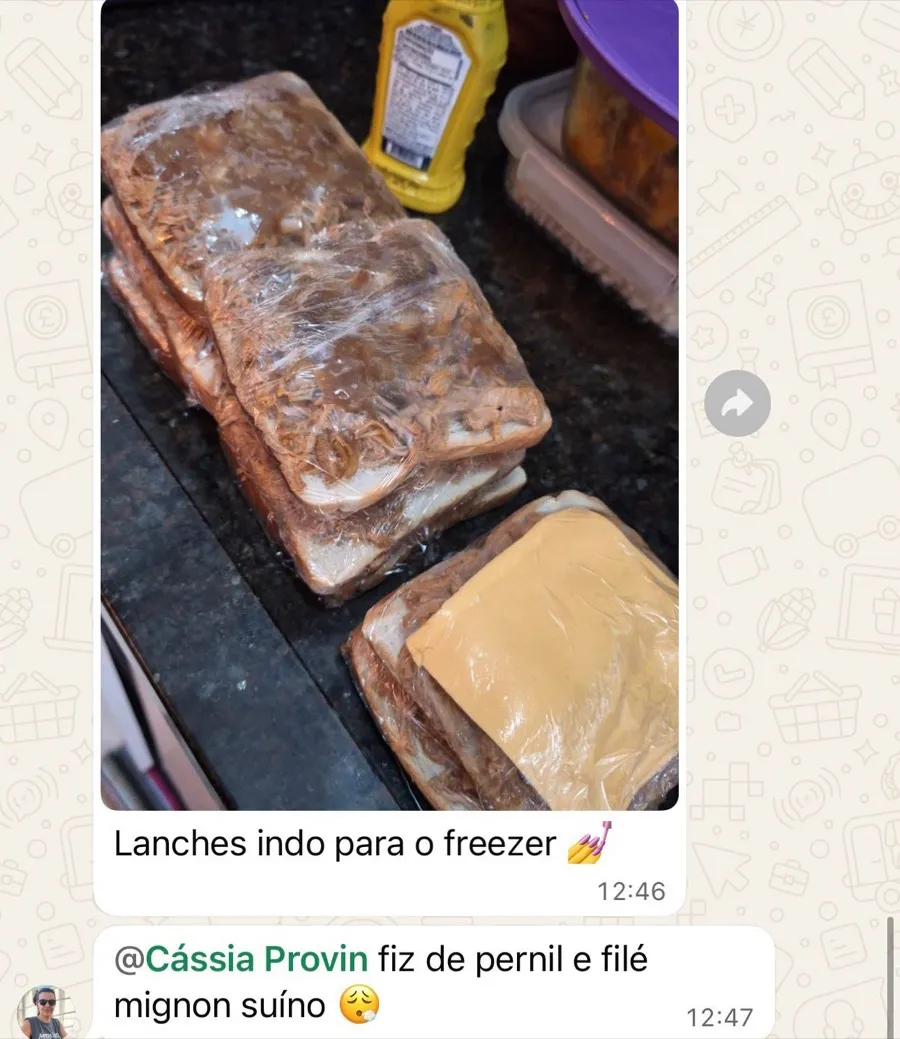 Conversa de apoio no WhatsApp
