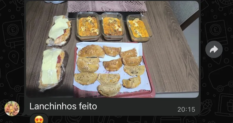 Conversa de apoio no WhatsApp