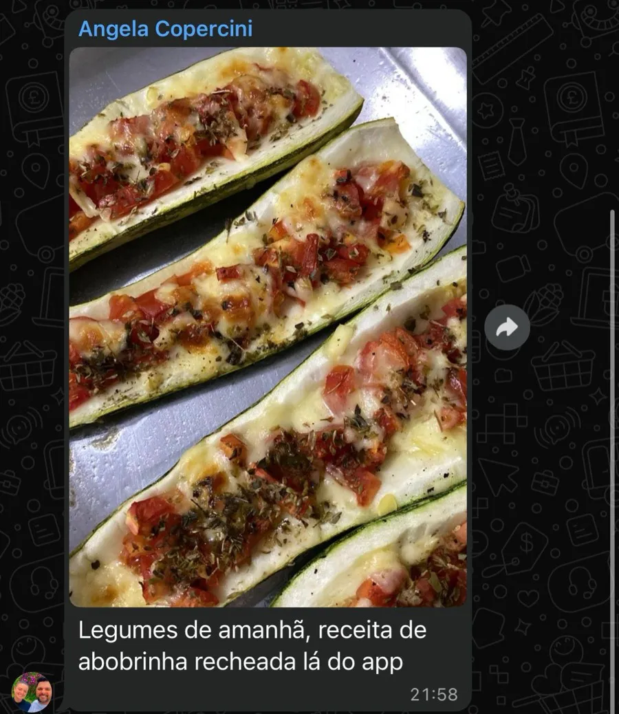 Conversa de apoio no WhatsApp
